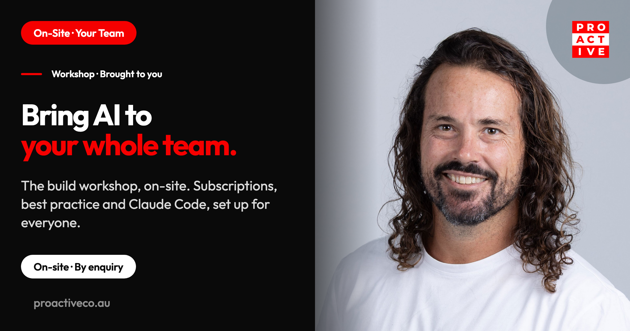 On-Site Claude AI Team Workshop, brought to your team