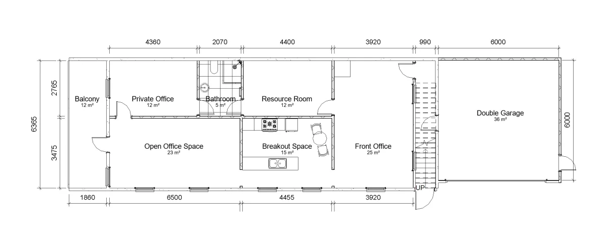 Floorplan of the office